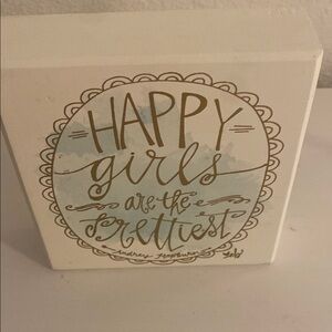 Decorative Wall or Counter Art with Inspirational Quote Perfect for Dorm